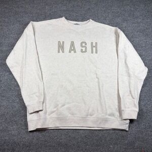 NASH Collection Sweatshirt Women's L/XL Oatmeal Heather NASH Graphic Casual